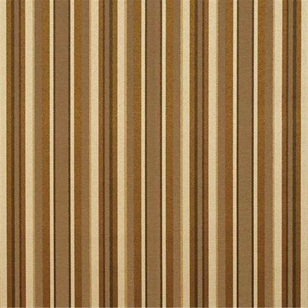 Designer Fabrics 54 in. Wide Gold And Brown Shiny Thin Striped Silk Satin Upholstery Fabric U0230A